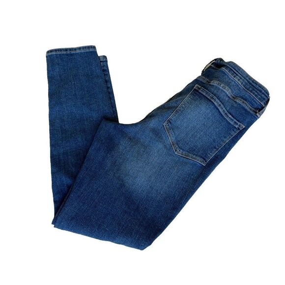 Old Navy Rockstar Womens Jeans Super Skinny High Rise Sz 12 Distressed Med Dark - Picture 8 of 10